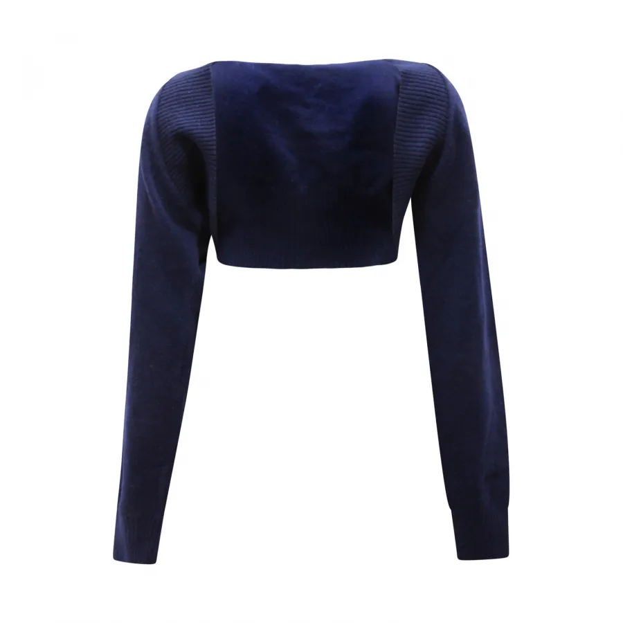 6459AQ coprispalle bimba M. FERRARI girl kids wool/cashmere sweater blue