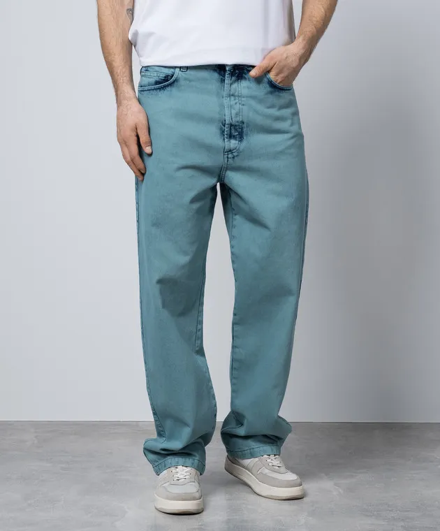 A Cold Wall Jeans blu con stampa ACWMJS038