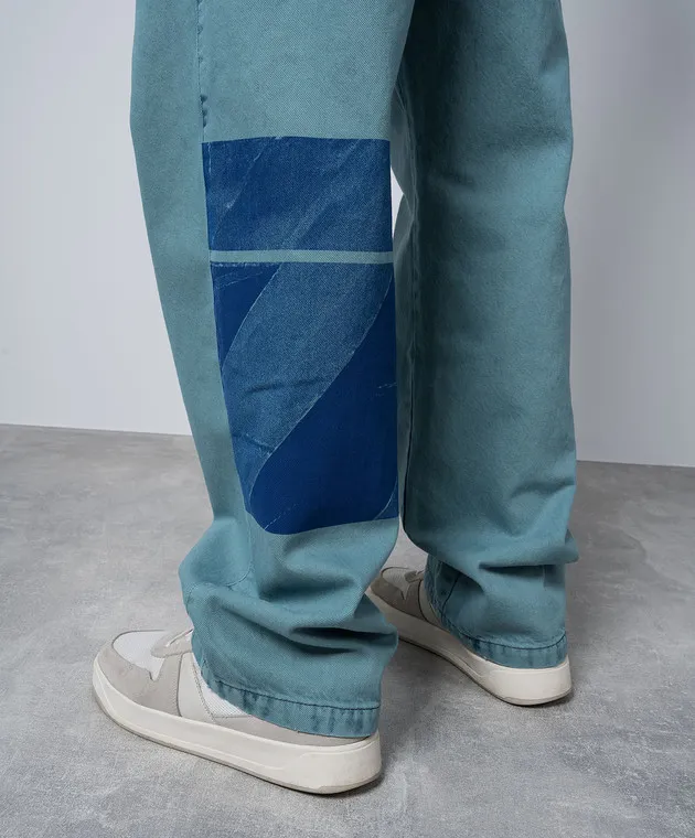 A Cold Wall Jeans blu con stampa ACWMJS038