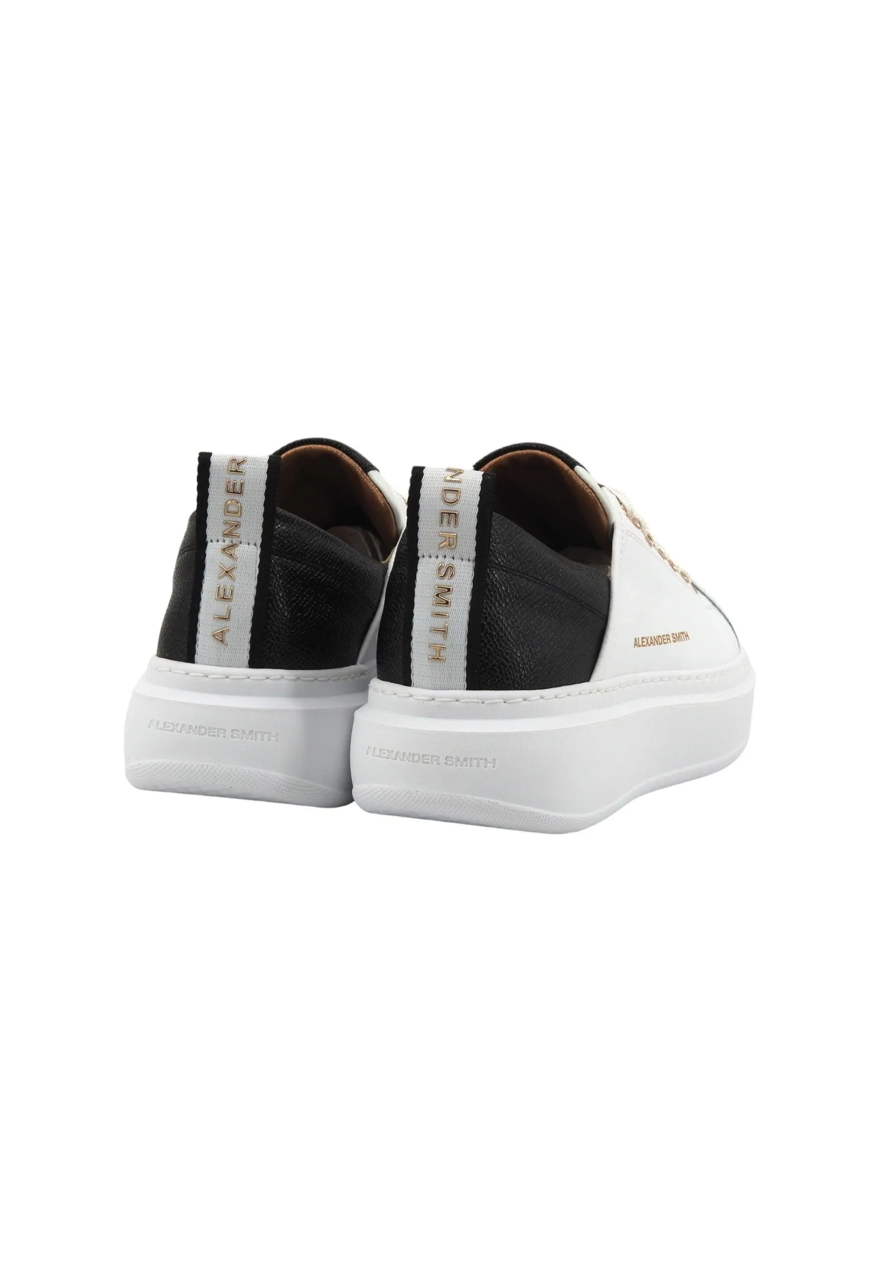 ALEXANDER SMITH Wembley Sneaker Donna White Black WYW0493