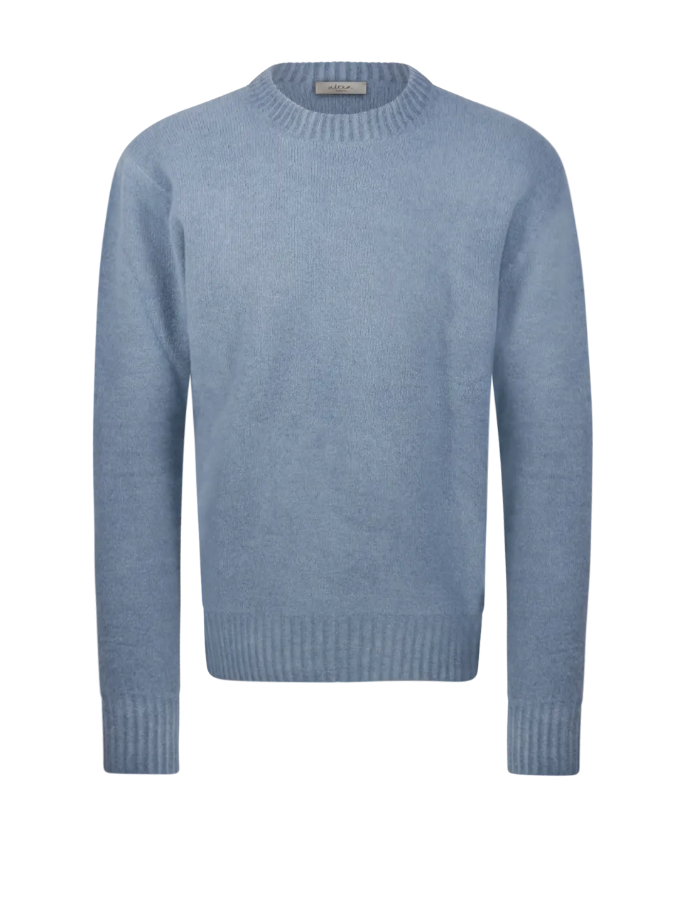  ALTEA  MEN ALTEA SKY BLUE VIRGIN WOOL SWEATER 