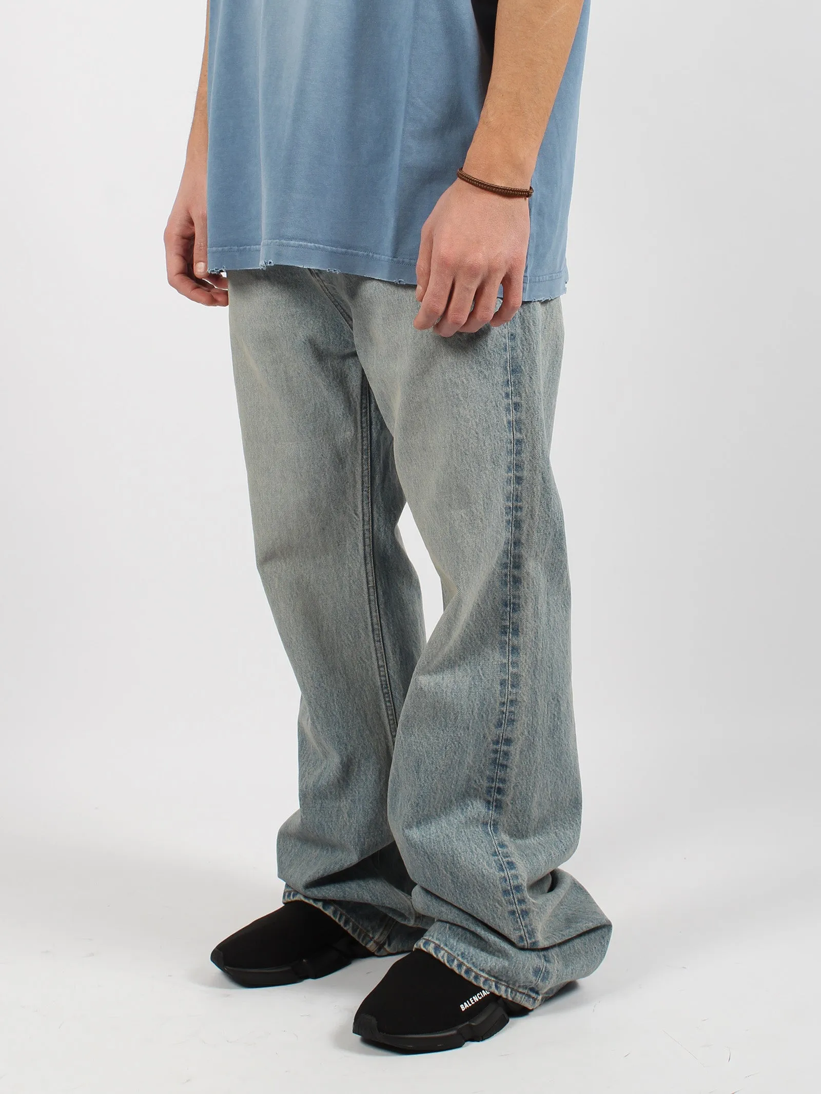 Baggy denim pants