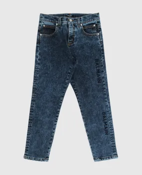 Balmain Jeans per bambini con stampa logo 6P6570D0004