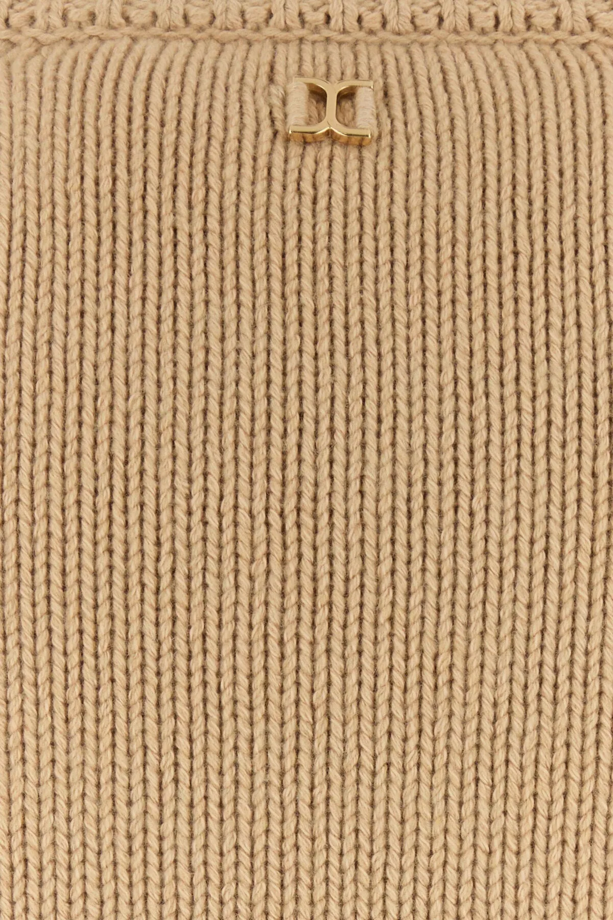 Beige cotton and cashmere sweater    