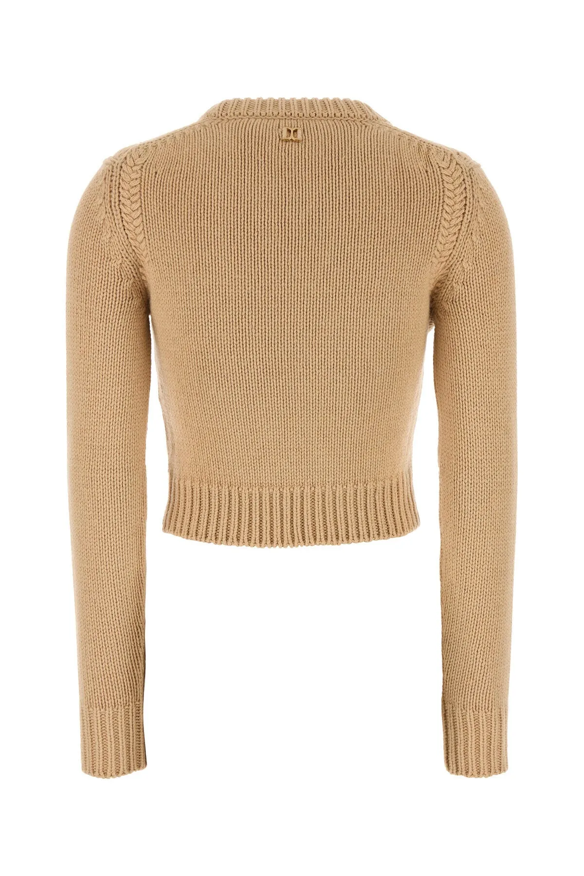 Beige cotton and cashmere sweater    