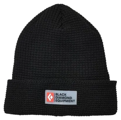 Black Diamond Double Waffle Beanie Black