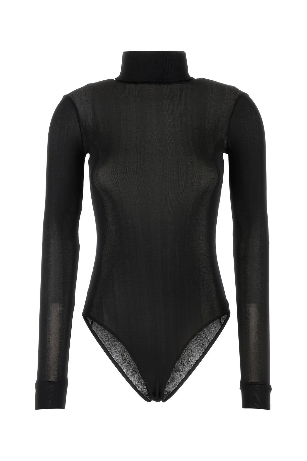 Black viscose blend bodysuit    