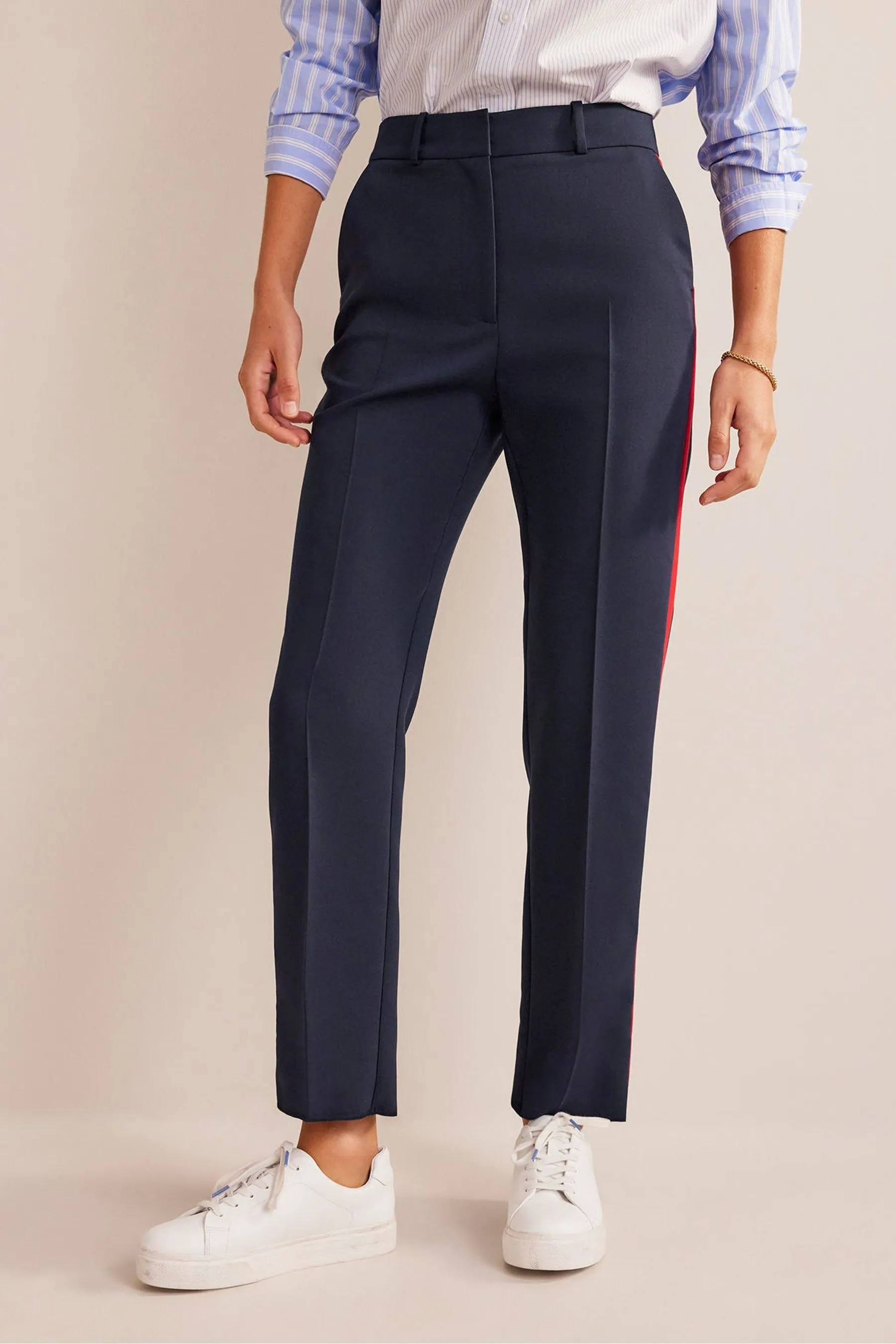 Boden Petite - Kew - A righe Pantaloni laterale    