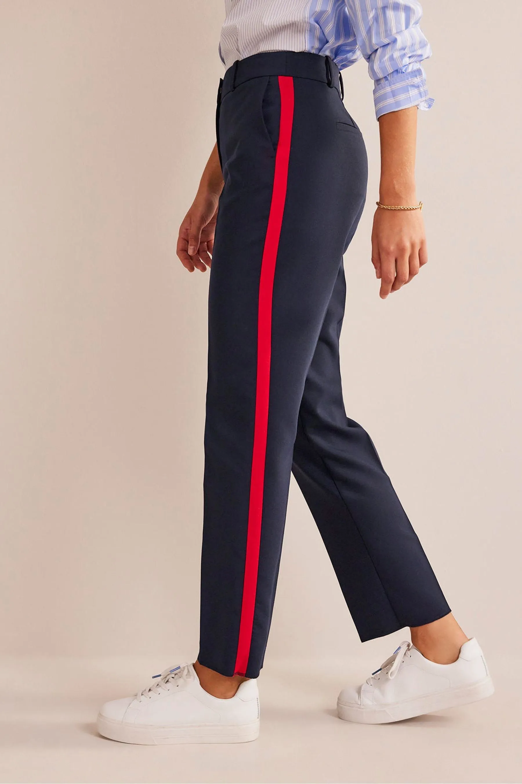 Boden Petite - Kew - A righe Pantaloni laterale    