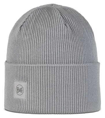 Buff Crossknit Unisex Beanie Grey