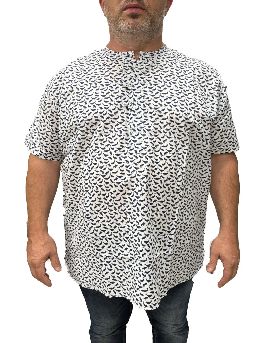 Camicia girocollo TERAMO_BIANCO