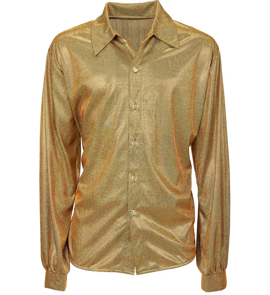 Camicia glitter Disco Fever Gold