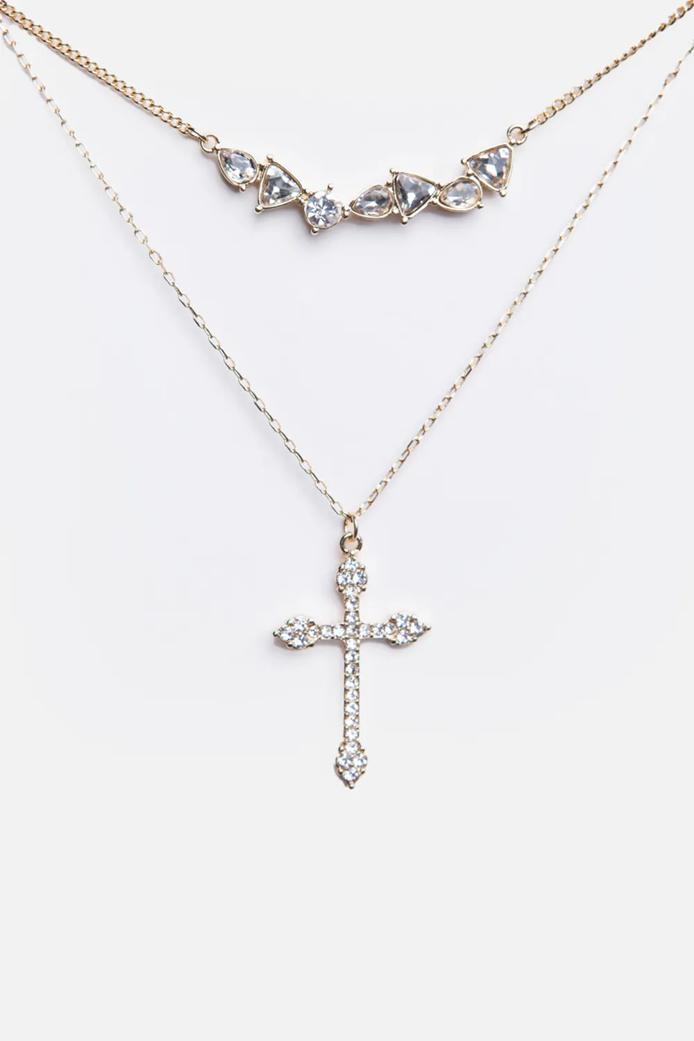 Collana pietre croce