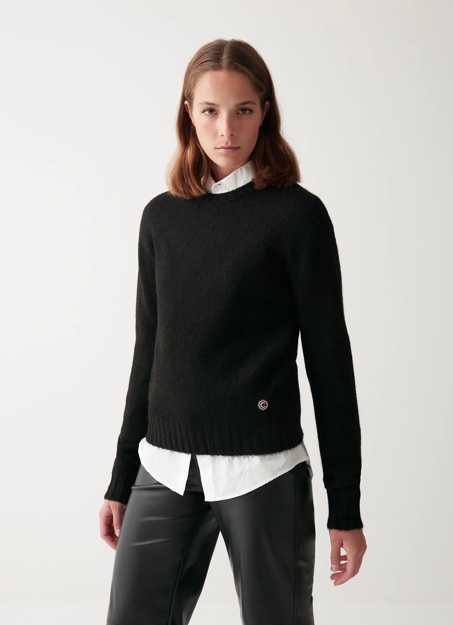 Crew-neck wool jumper