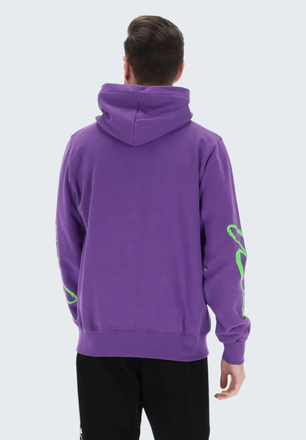 Disclaimer Uomo Felpa Pullover con Cappuccio 24EDS54213-Viola Viola