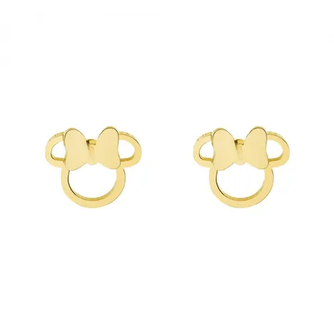 DISNEY Orecchini in acciaio disney a lobo minnie gold