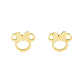 DISNEY Orecchini in acciaio disney a lobo minnie gold