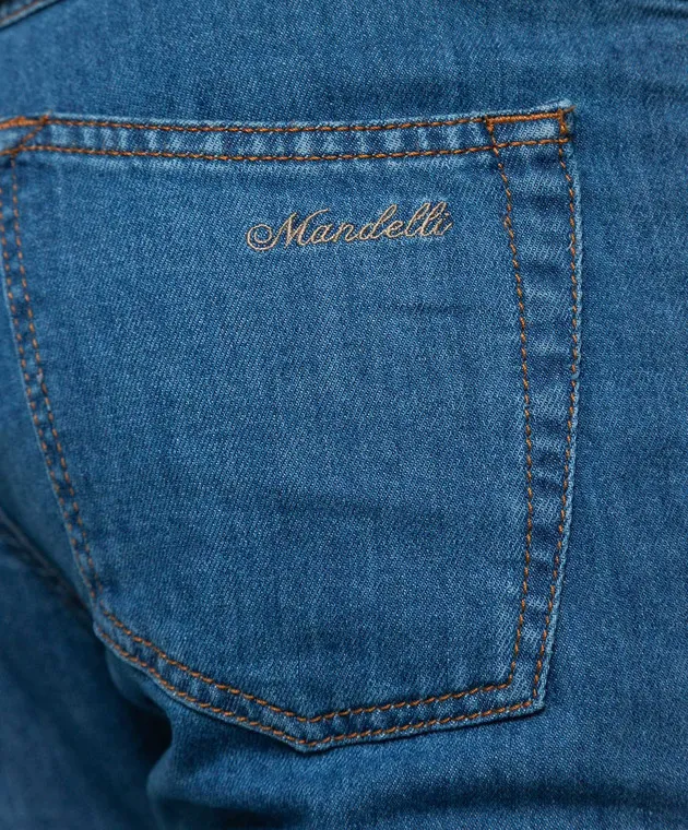 Enrico Mandelli Jeans blu con ricamo logo 0MIAMI5335