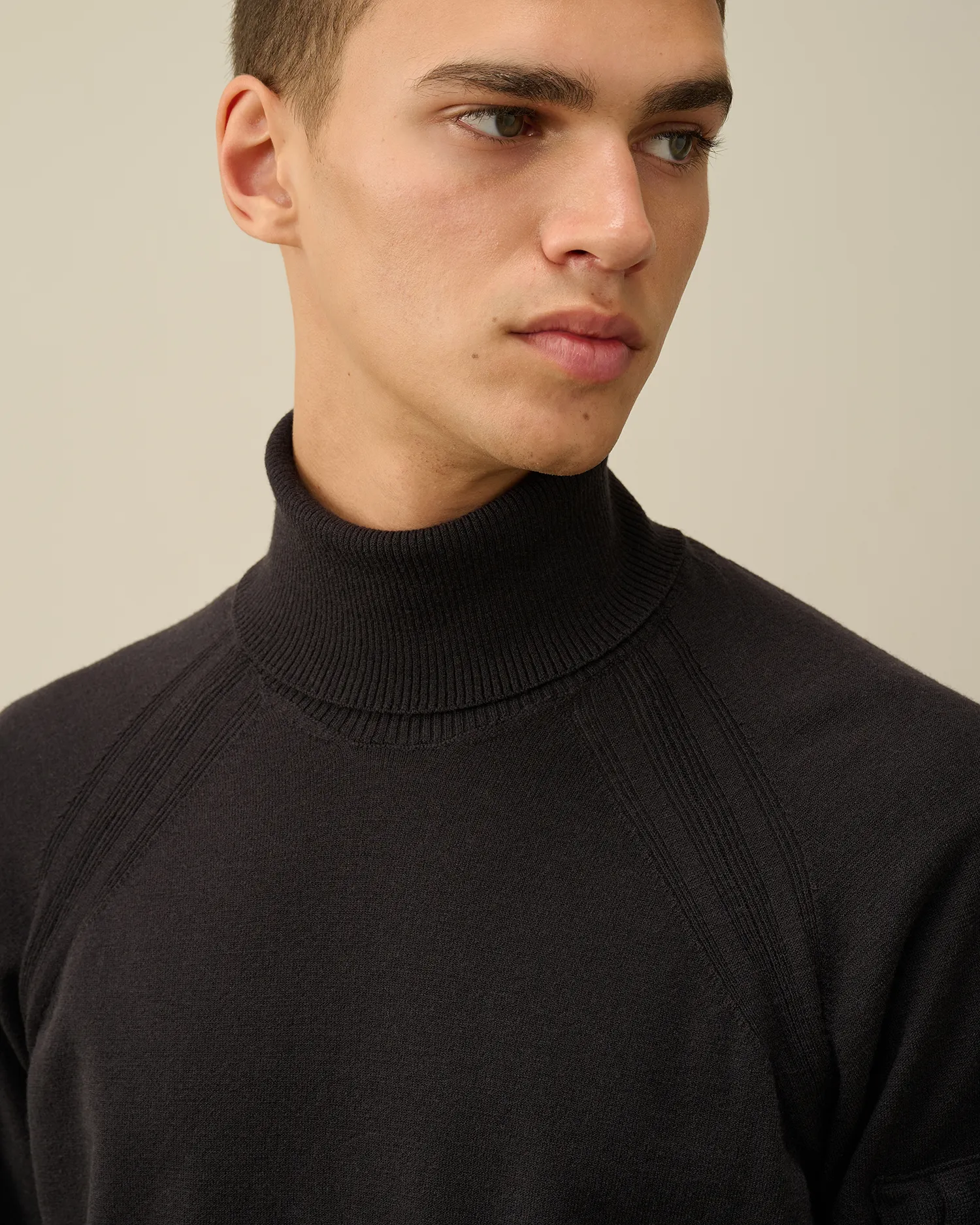 Extra Fine Merino Wool Turtleneck Knit