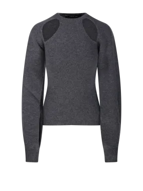  FEDERICA TOSI  WOMAN FEDERICA TOSI GREY WOOL SWEATER