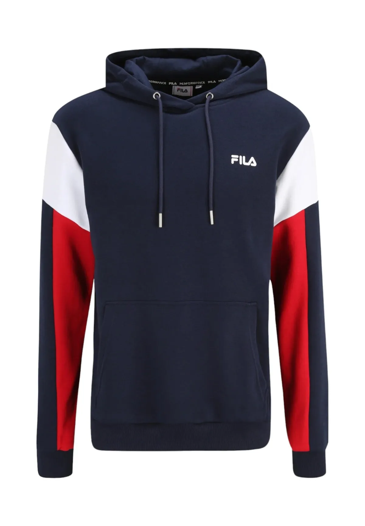 Fila Uomo Felpa Pullover con Cappuccio FAM0622-53028 Blu