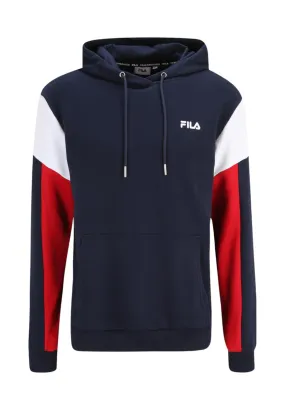 Fila Uomo Felpa Pullover con Cappuccio FAM0622-53028 Blu