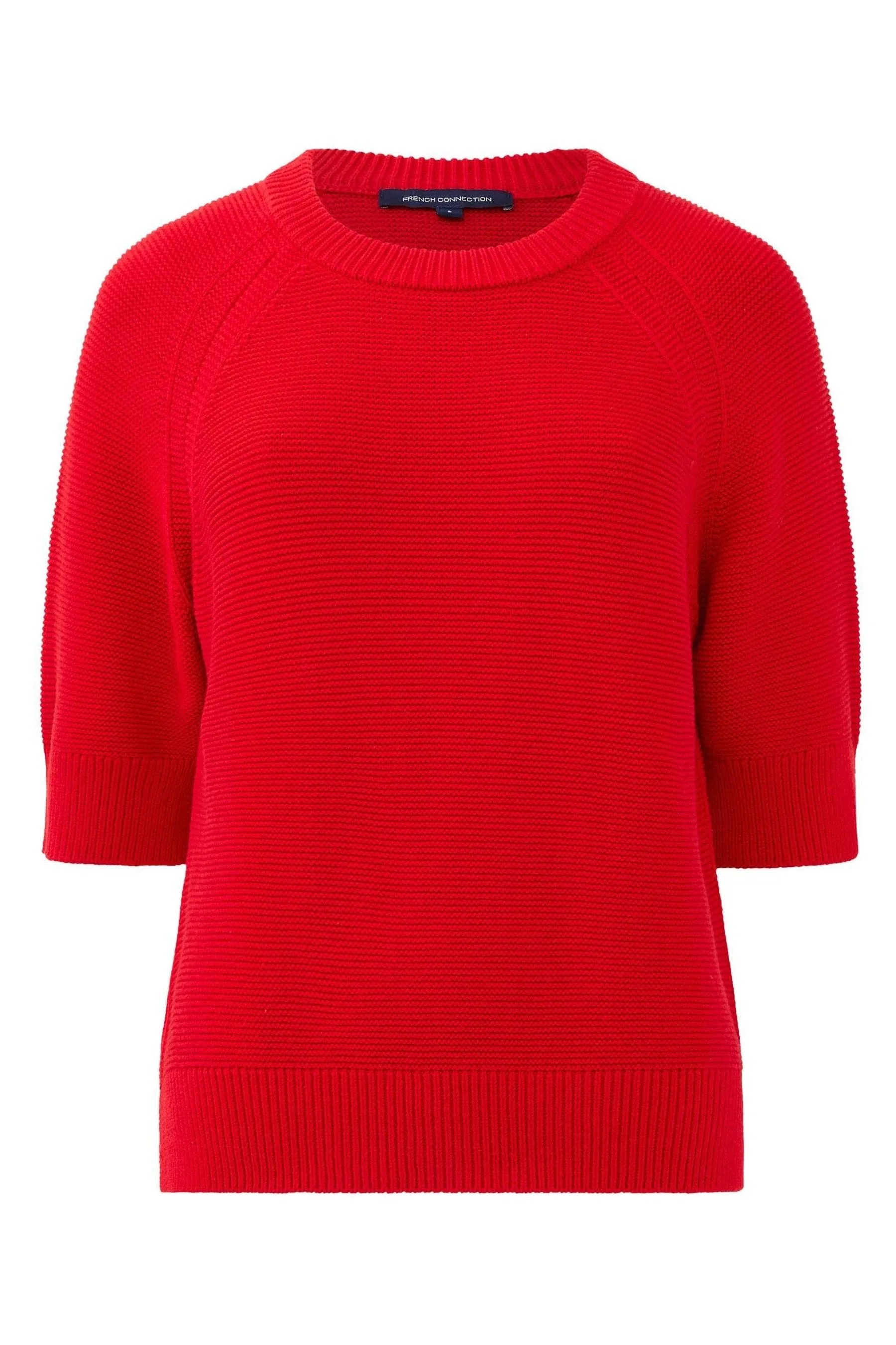 French Connection Lily Mozart Short Sleeve 100% Cotton Jumper    