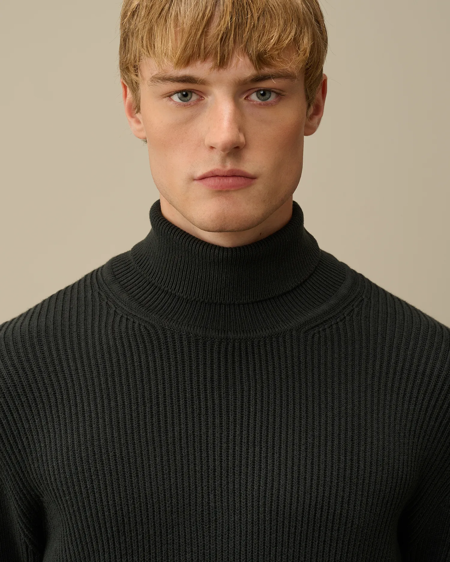 Full Rib Turtleneck Knit