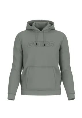 Guess Athleisure Uomo Felpa Pullover con Cappuccio Z4YQ12KAIJ1G1CA Beige