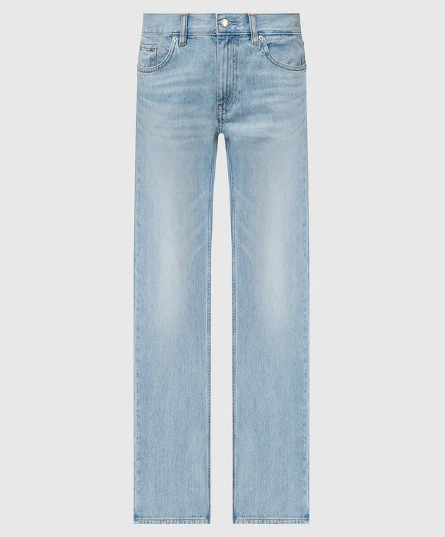 Helmut Lang Jeans blu con effetto used O01DW203