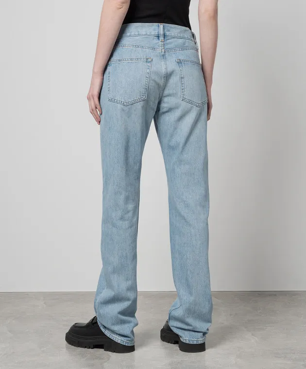 Helmut Lang Jeans blu con effetto used O01DW203