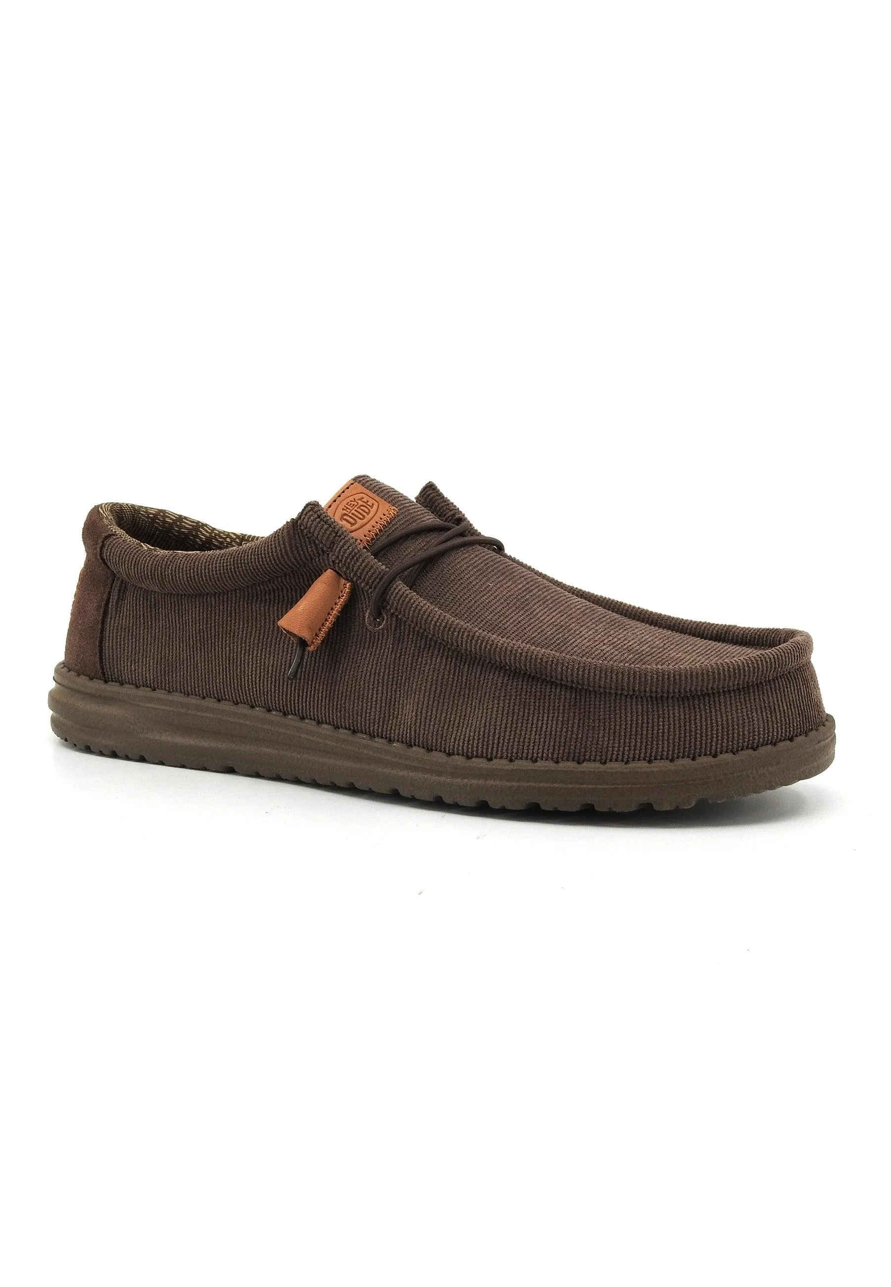 HEY DUDE Wally Sneaker Vela Uomo Chocolate 40163-200