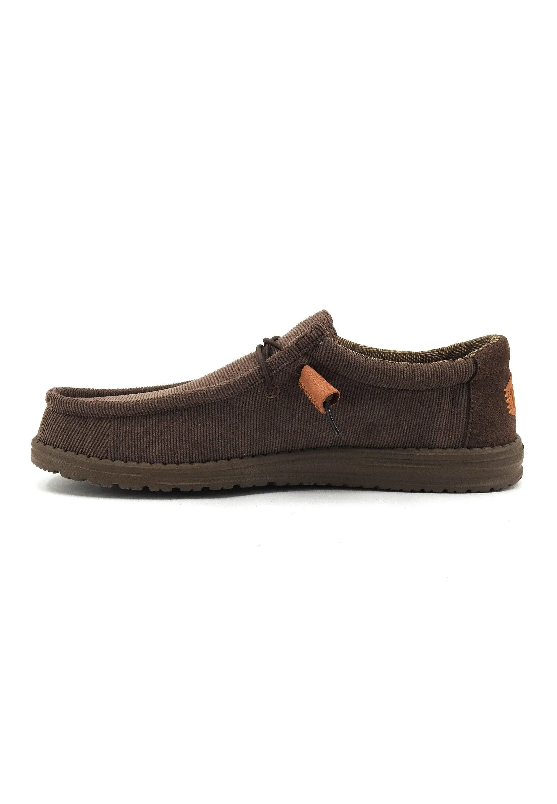 HEY DUDE Wally Sneaker Vela Uomo Chocolate 40163-200