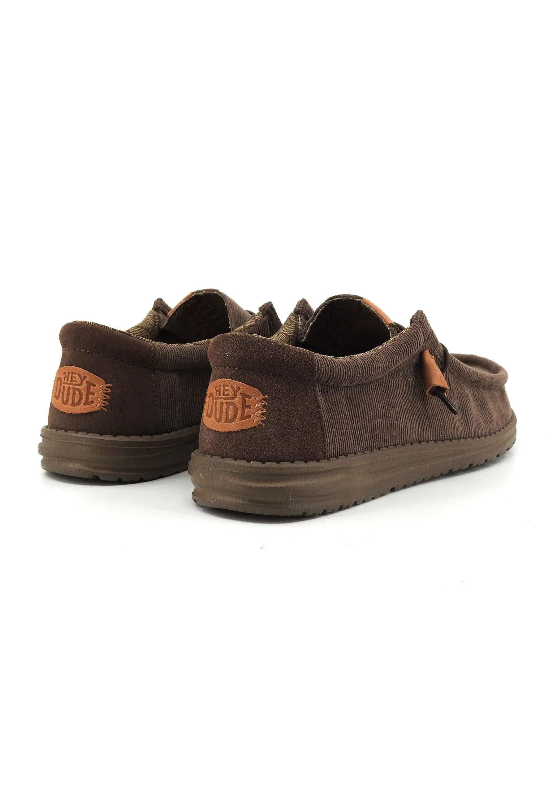 HEY DUDE Wally Sneaker Vela Uomo Chocolate 40163-200