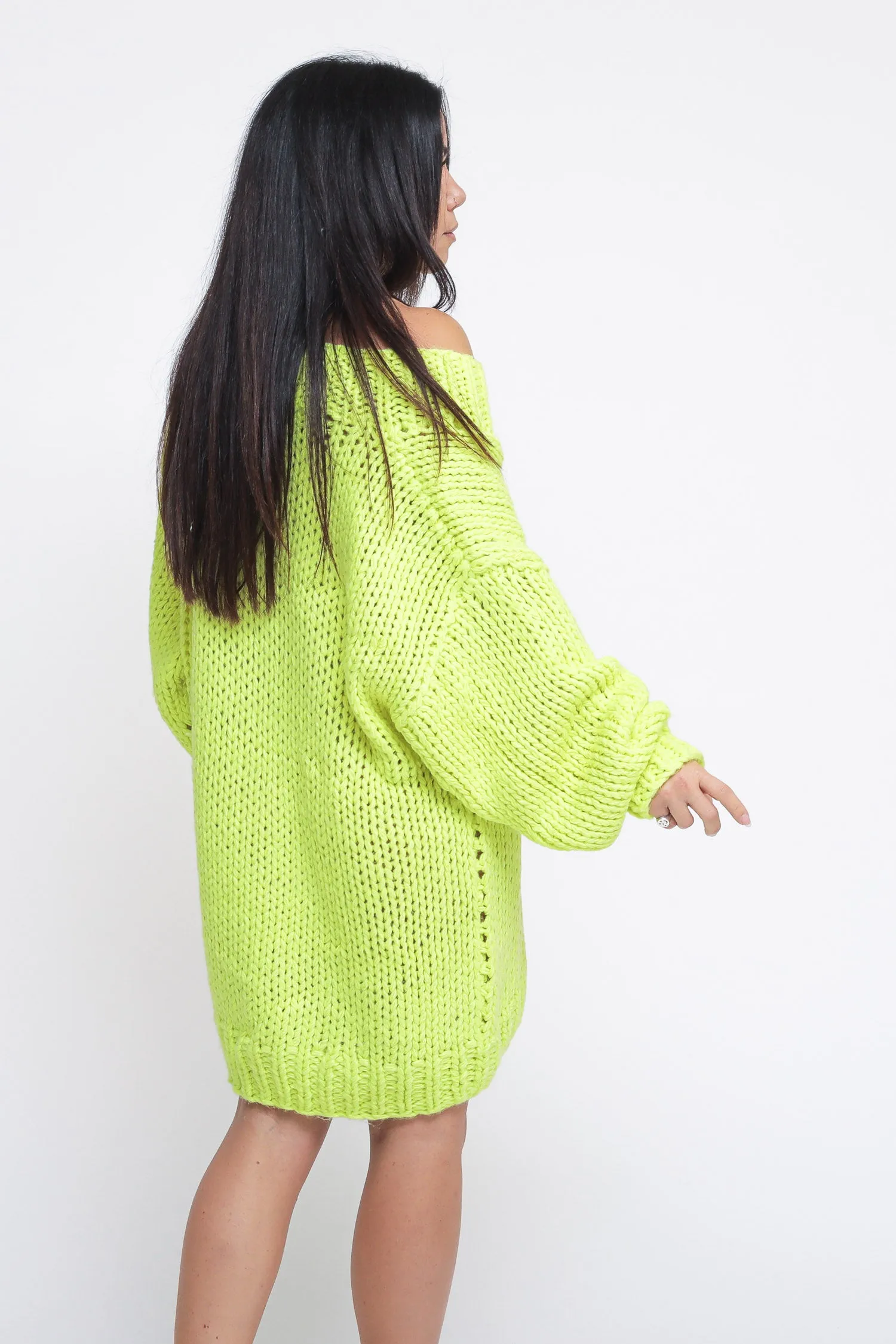 Ladies Jumper - Neon Lime