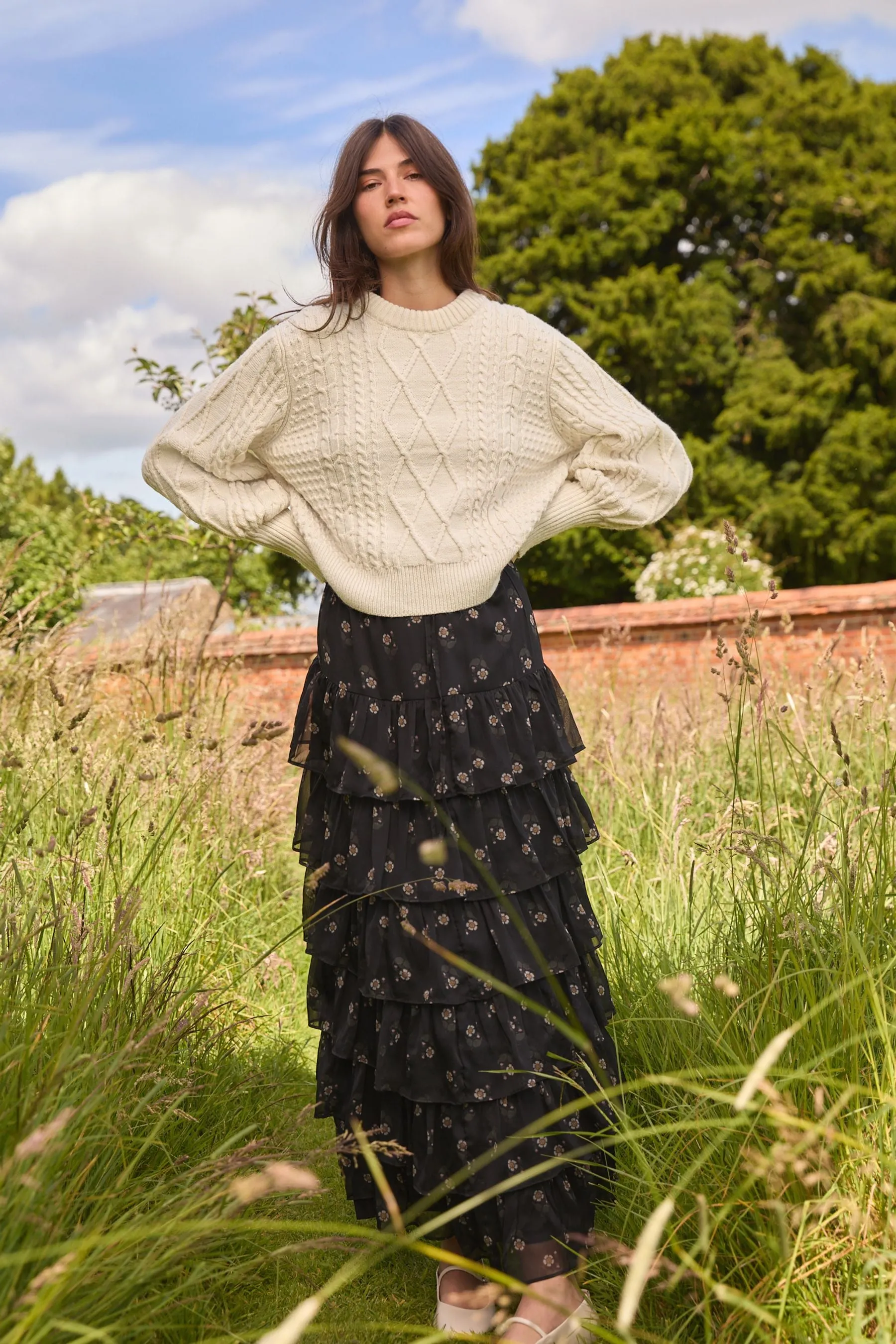 Laura Ashley Cable Knit Jumper    