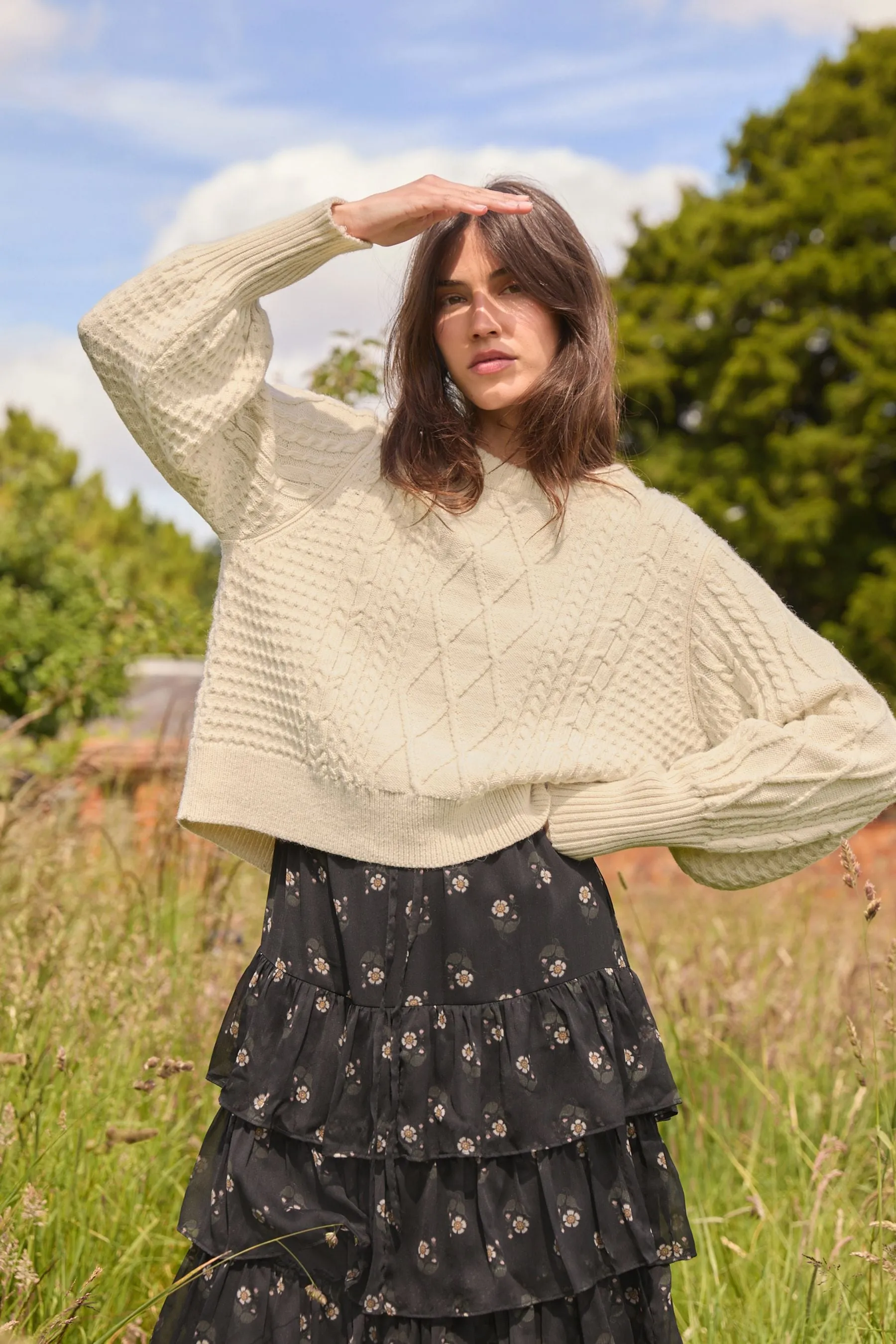 Laura Ashley Cable Knit Jumper    