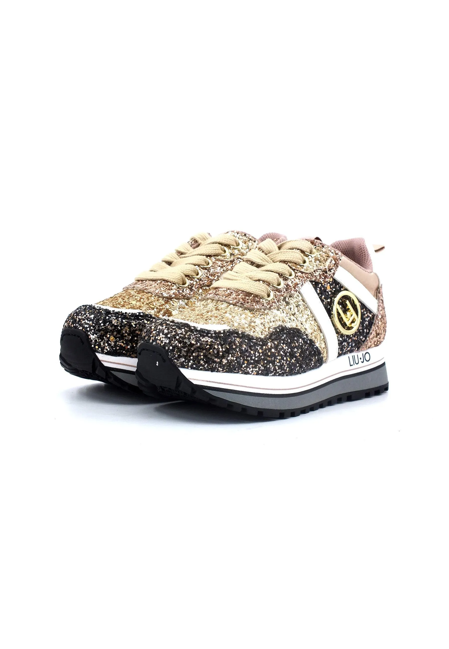 LIU JO Maxi Wonder 604 Sneaker Bimba Gold 4F3301TX007