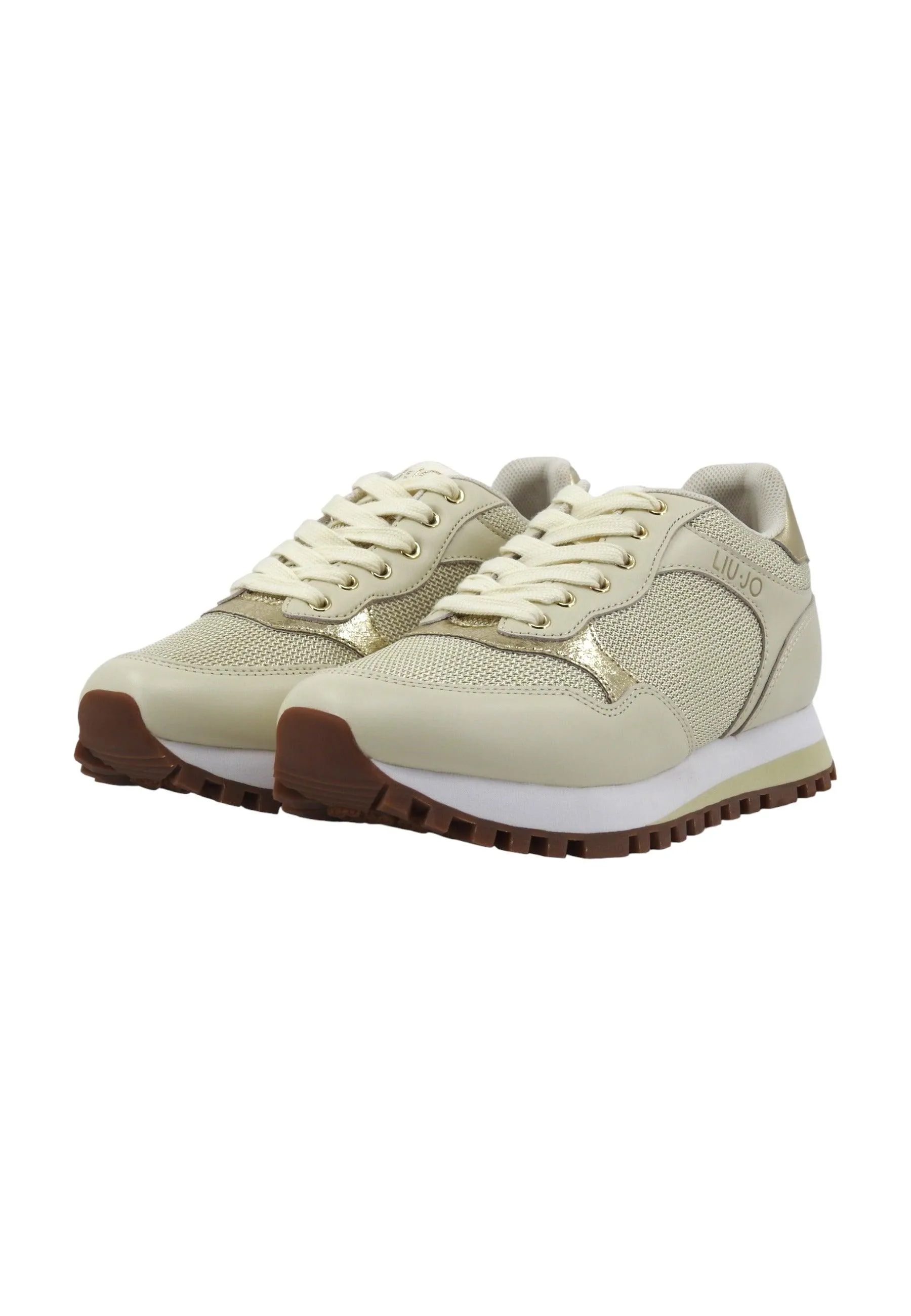 LIU JO Wonder 39 Sneaker Donna Ivory Beige BA4067PX030