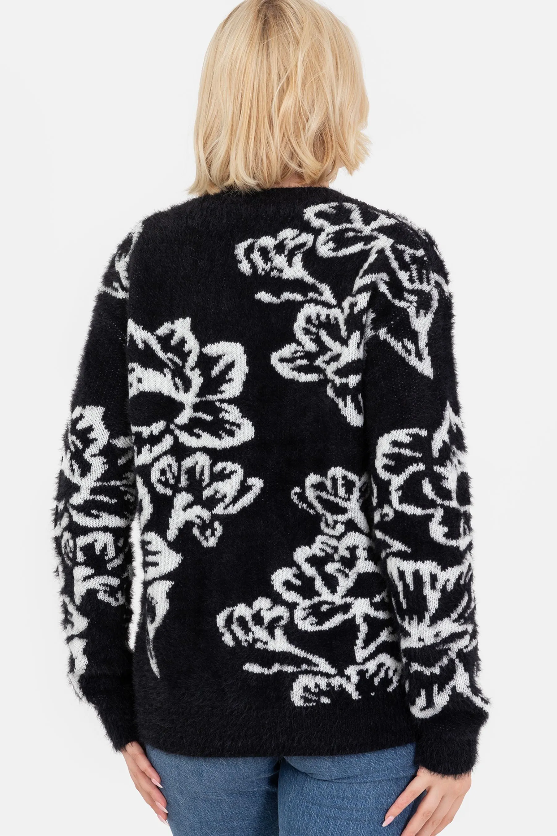 Lovedrobe Floral Jacquard Jumper    