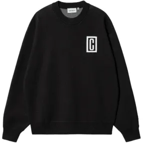 Maglie Uomo Carhartt Wip - Built Sweater - Nero