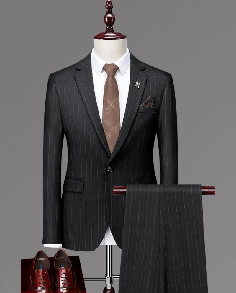 Mens Business Casual Slim New Fashion Set di tuta