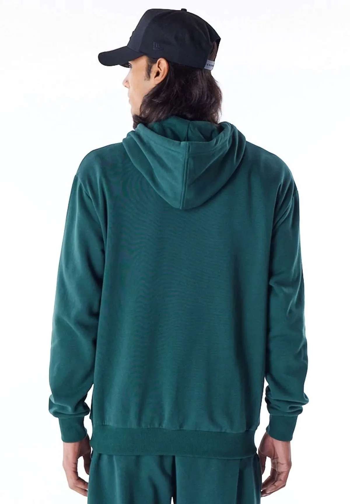 New Era Uomo Felpa Pullover con Cappuccio 60564748-301 Verde