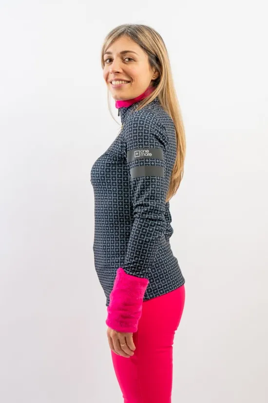 ONE MORE TURTLENECK SWEATER WITH HALF ZIP MINILOGO OD631PR