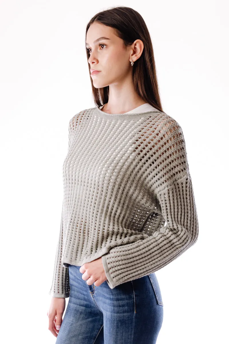 Open Knit Sweater