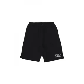 pantalone corto tuta uomo logo embroidery sweatshort BLACK