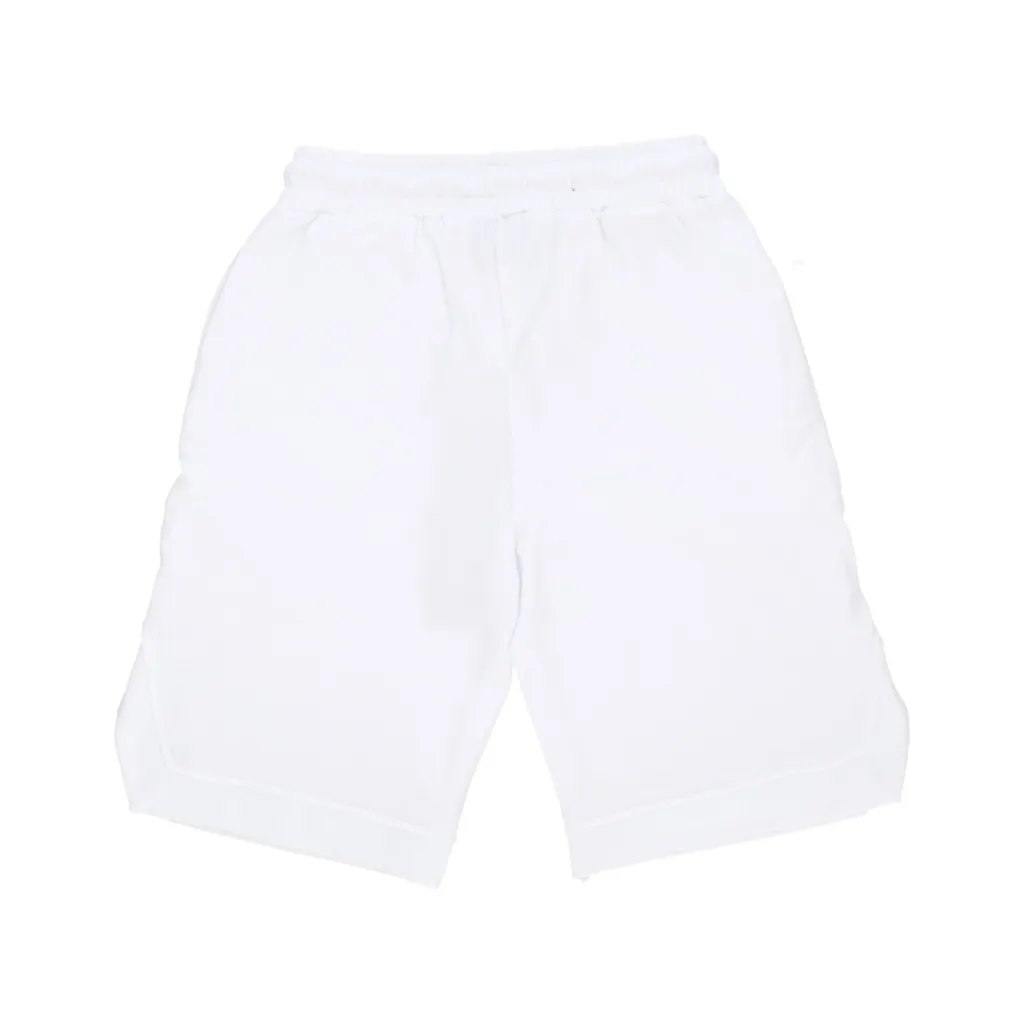 pantalone corto tuta uomo logo short WHITE/ST BLACK