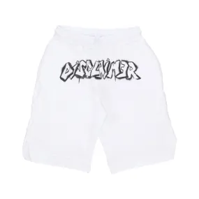 pantalone corto tuta uomo logo short WHITE/ST BLACK