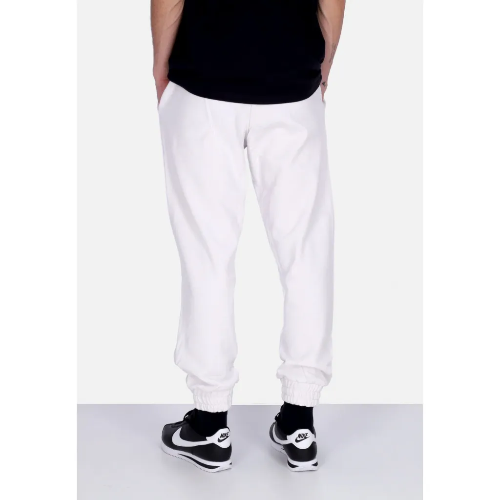 pantalone tuta leggero uomo graffiti patch joggers WHITE