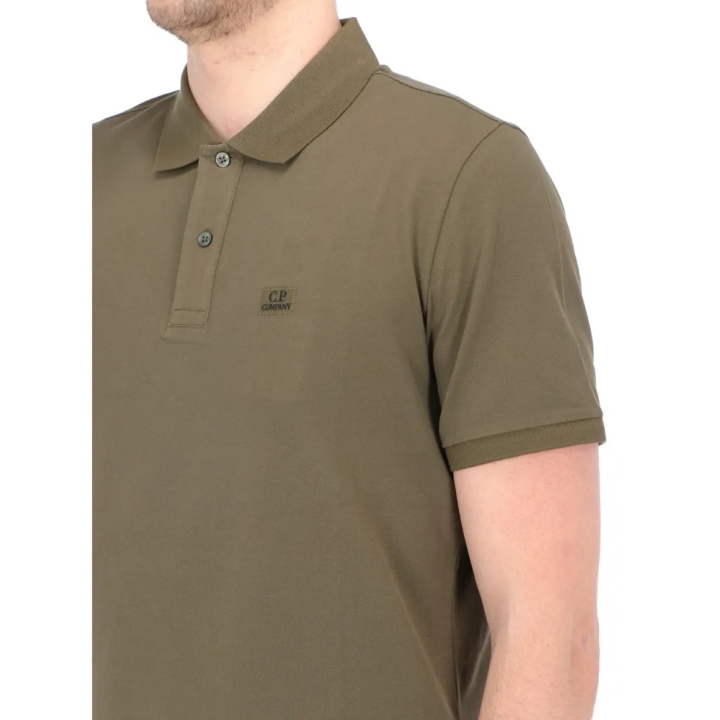 Polo CPCompany Uomo Strecth Pique Logo 683 IVY GREEN